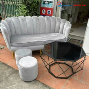 Bộ Sofa Nhung Vỏ Sò Nhiều Mẫu Mới 99%