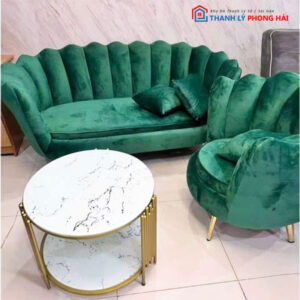 Bộ Sofa Nhung Vỏ Sò Nhiều Mẫu Mới 99%