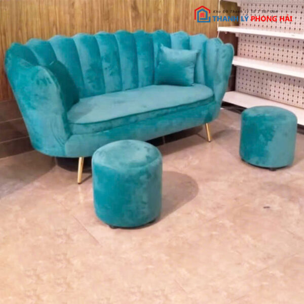 Bộ Sofa Nhung Vỏ Sò Nhiều Mẫu Mới 99%