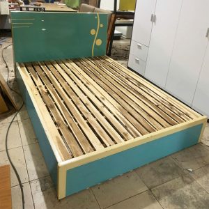 Giường Gỗ 1m4 Nhỏ Gọn Cũ