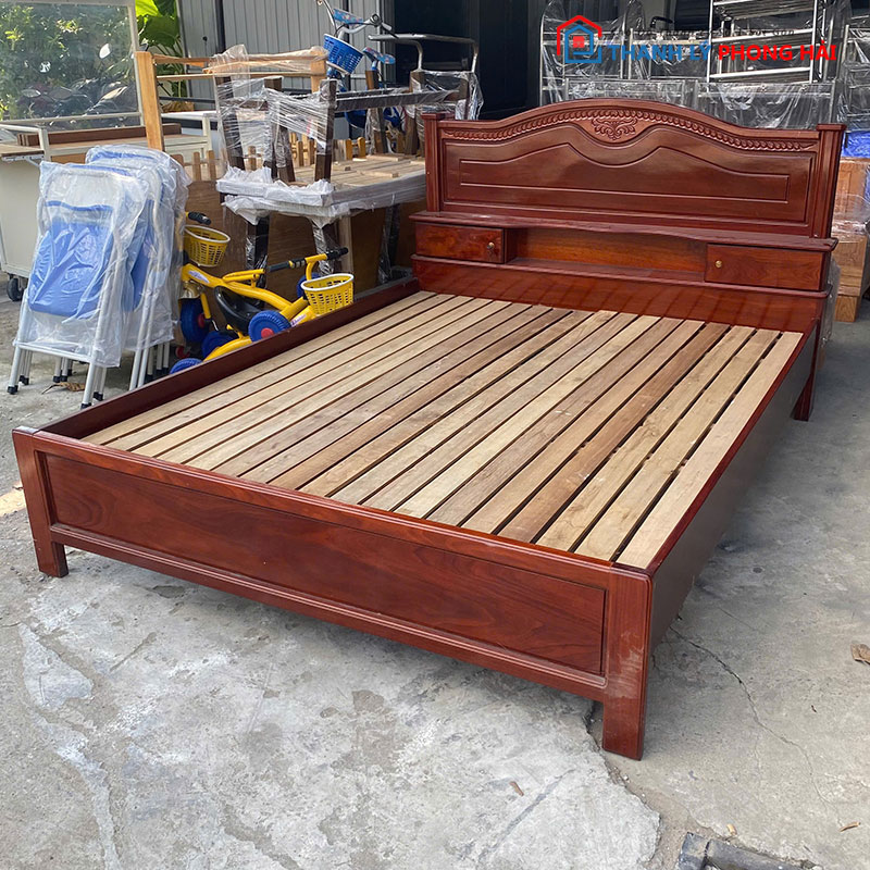 giuong-ngu-go-tu-nhien-1m6-1 Giường Ngủ Gỗ Tự Nhiên 1m6 Cũ Hàng Cao Cấp