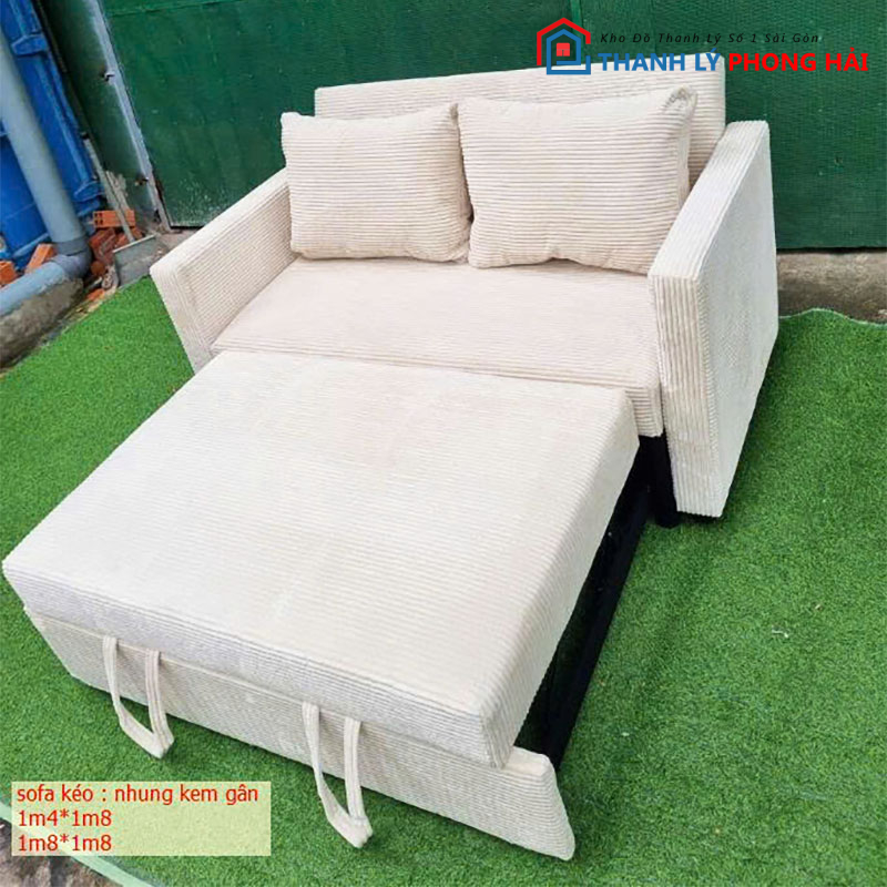 sofa-giuong-boc-gan-tam-3-1 Thanh Lý Sofa Bed Gấp Thông Minh Nhiều Màu Mới 99%