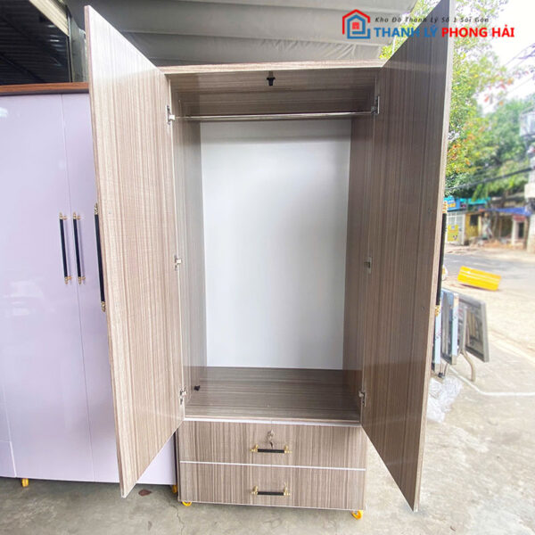 Thanh Tủ Áo Nhựa 80cm 2 Cánh Mới 99%