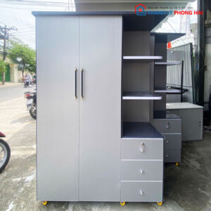 Tủ Áo Nhựa 1m2 2 Cánh 1 Kệ Mới 99%