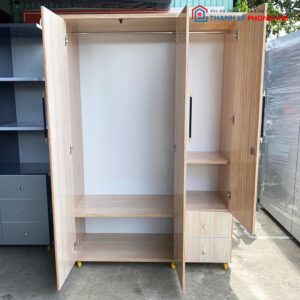 Tủ Áo Nhựa 3 Cánh 1m2 Mới 99%