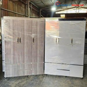 Tủ Áo Nhựa 3 Cánh 1m2 Mới 99% (Nhiều Màu)
