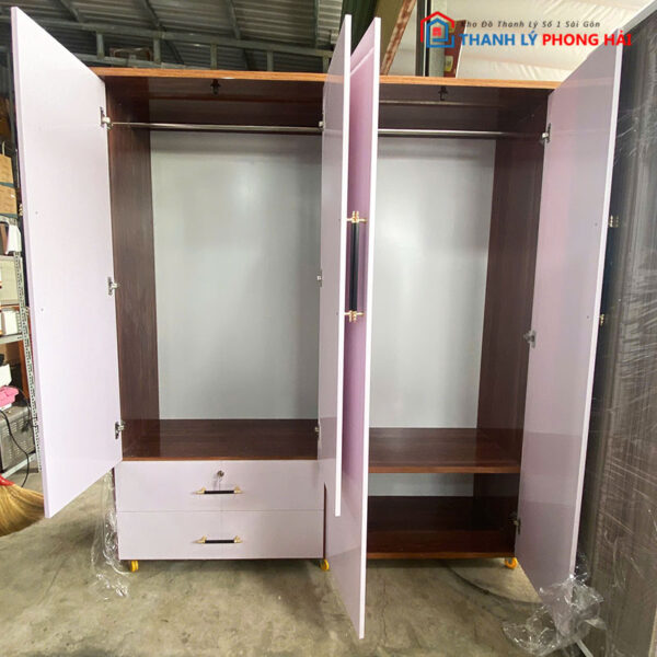 Tủ Áo Nhựa 4 Cánh 1m6 Rộng Rãi Mới 99%
