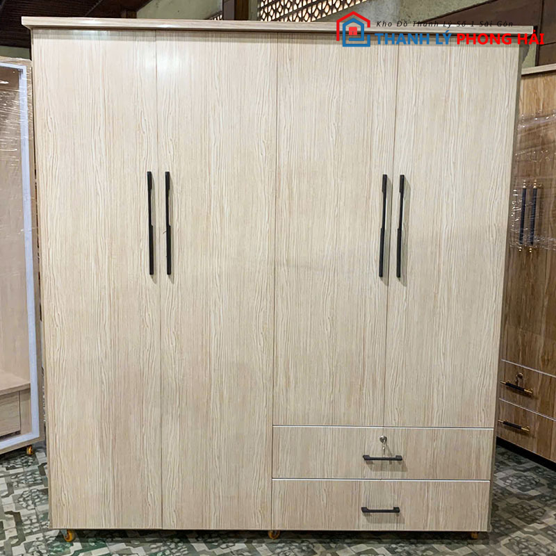 tu-ao-nhua-4-canh-1m6-rong-rai-moi-99 Tủ Áo Nhựa 4 Cánh 1m6 Rộng Rãi Mới 99%