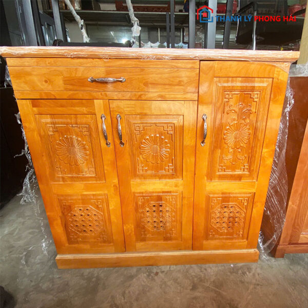Tủ Giày Gỗ 3 Cánh 1m Nhiều Kiểu Mới 99%