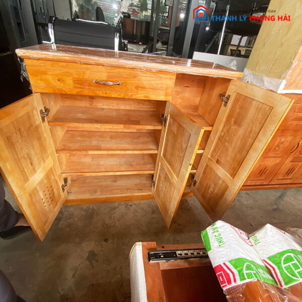 Tủ Giày Gỗ 3 Cánh 1m Nhiều Kiểu Mới 99%