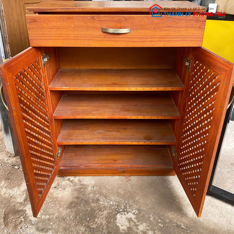 tu-giay-go-tu-nhien-80cm-cu-1 Tủ Giày Gỗ Tự Nhiên 80cm Cũ