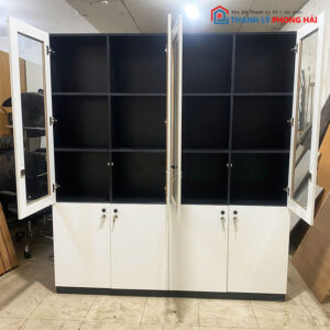 Tủ Hồ Sơ 1m8 Cũ 4 Cánh Kính