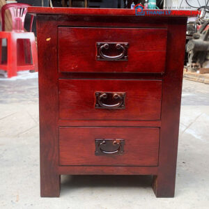 Tủ Tab Gỗ 3 Ngăn Kéo Cũ 49cm