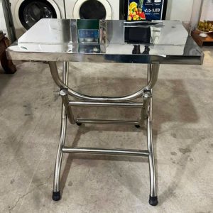 Bàn Ăn Inox 77cm Cũ Gấp Gọn