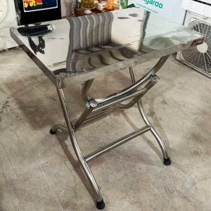 Bàn Ăn Inox 77cm Cũ Gấp Gọn