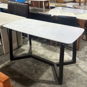 Bàn Ăn Mặt Đá Chân Sắt 1m4 Cũ