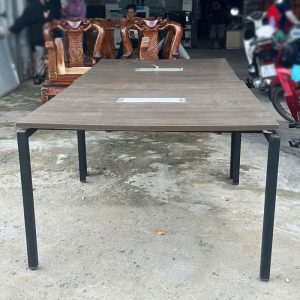 Bàn Họp Gỗ MDF Chân Sắt 2m4 Cũ
