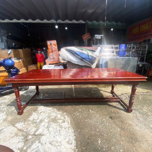 Bàn Họp Gỗ Tự Nhiên 2m4 Cổ Điển Cũ
