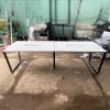 Bàn Họp Mặt Trắng 2m6 Có Lỗ Đi Dây Cũ