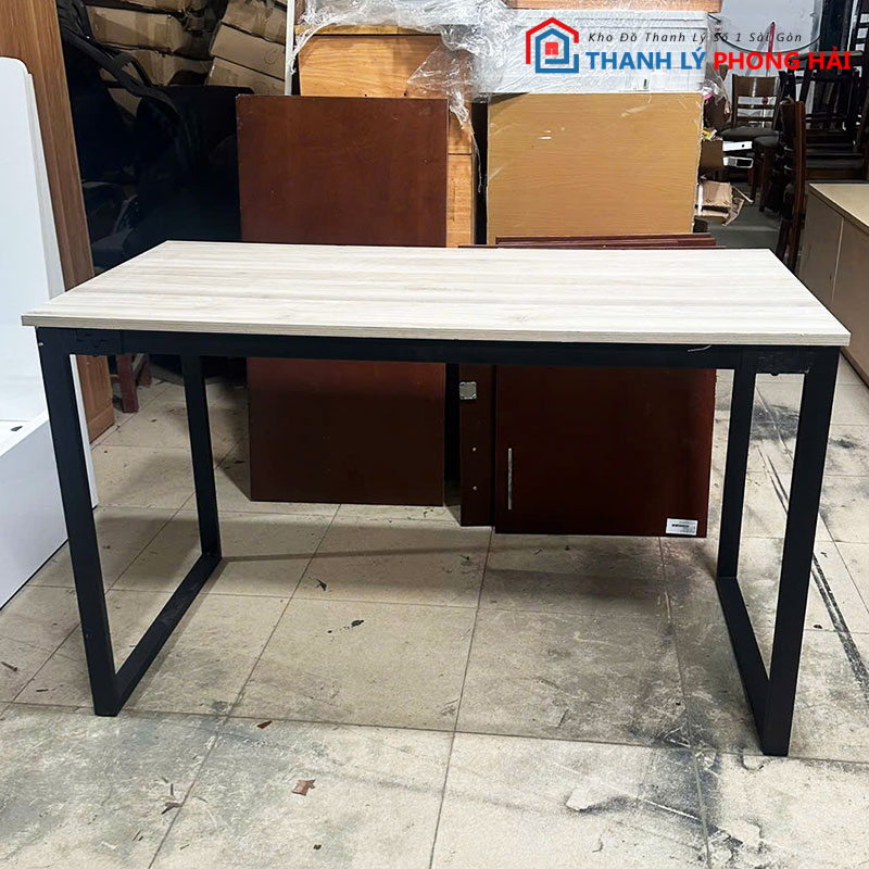ban-lam-viec-chan-sat-chu-u-1m2-2-1 Bàn Làm Việc Chân Sắt Chữ U 1m2 Mới 99% (Nhiều Màu)