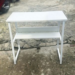 Bàn Làm Việc Cũ Màu Trắng Chân Sắt 80cm Cũ