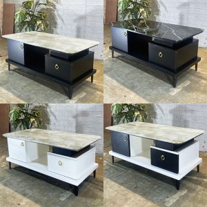 Bàn Sofa Mặt Đá 1m – 1m2 Có Hộc Chứa Mới 99%