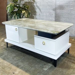 Bàn Sofa Mặt Đá 1m – 1m2 Có Hộc Chứa Mới 99%