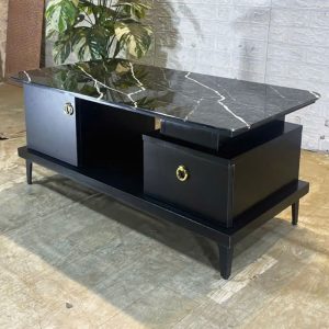 Bàn Sofa Mặt Đá 1m – 1m2 Có Hộc Chứa Mới 99%