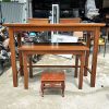 Bàn Thờ Gỗ Tự Nhiên 1m71 Cũ 3 Món