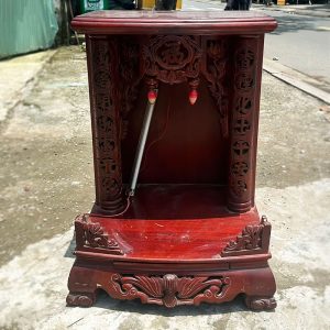 Bàn Thờ Ông Địa 47cm Bằng Gỗ Tự Nhiên Cũ