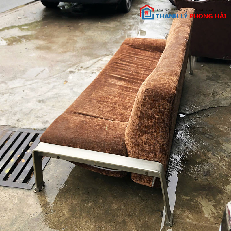 bang-sofa-bed-2m-chan-inox-dem-nhung-cu-2 Băng Sofa Bed 2m Chân Inox, Đệm Nhung Cũ
