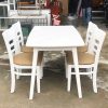 Bộ Bàn Ăn 1m2 Mặt Giả Đá Kèm Ghế Cabin Cũ