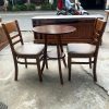Bộ Bàn Ghế Cafe Tròn 2 Tầng Kèm 2 Ghế Cabin Cũ