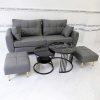Bộ Sofa Bọc Da Kèm 2 Đôn Và Bàn Trà Mới 99% (Nhiều Mẫu)