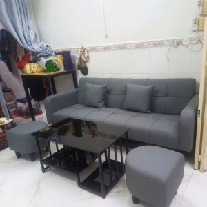Bộ Sofa Kèm 2 Đôn Và Bàn Trà
