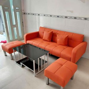 Bộ Sofa Kèm 2 Đôn Và Bàn Trà