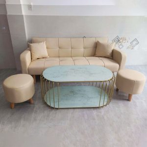 Bộ Sofa Kèm 2 Đôn Và Bàn Trà