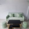 Bộ Sofa Nhung Màu Xanh Ngọc Kèm Bàn Trà Mới 99%