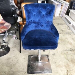 Ghế Bar Bọc Nhung Xanh Đệm Xoay Cũ