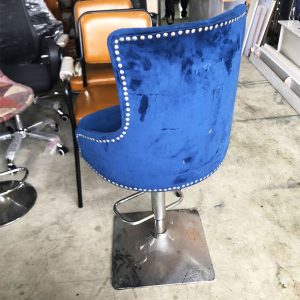 Ghế Bar Bọc Nhung Xanh Đệm Xoay Cũ