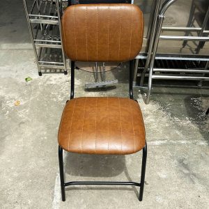 Thanh Lý Ghế Cafe Napa Bọc Da Nâu Mới 99%