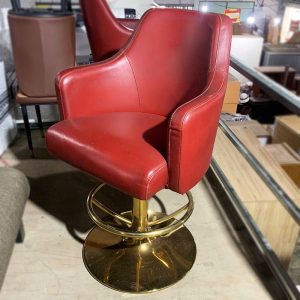 Ghế Xoay Bọc Simili Đỏ Sang Trọng Cũ