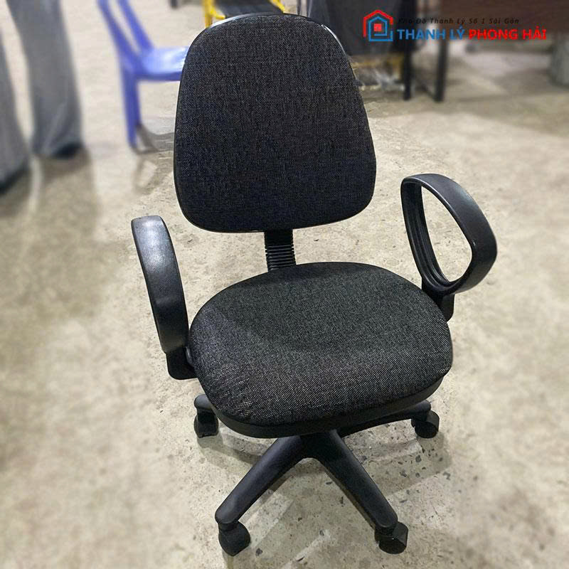 ghe-xoay-chan-nhua-boc-vai-ni-cu-1-3 Ghế Xoay Chân Nhựa Bọc Vải Nỉ Cũ