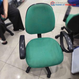 Ghế Xoay Chân Nhựa Bọc Vải Nỉ Cũ