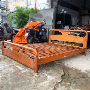 Giường Gỗ 1m6 Thiết Kế Độc Đáo Cũ