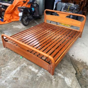 Giường Gỗ 1m6 Thiết Kế Độc Đáo Cũ