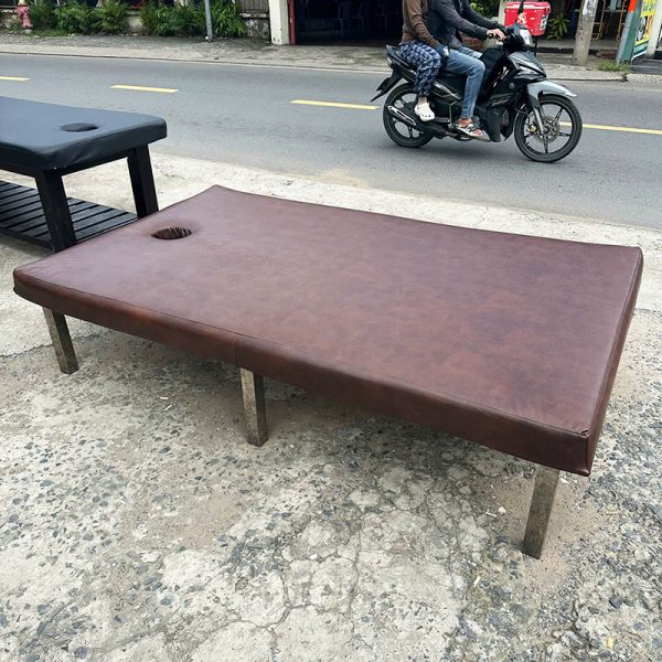 Giường Spa Bọc Da Nâu 1m2 Cũ
