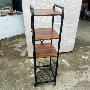 Kệ 36cm 3 Tầng Gỗ 2 Tầng Lưới Sắt Cũ