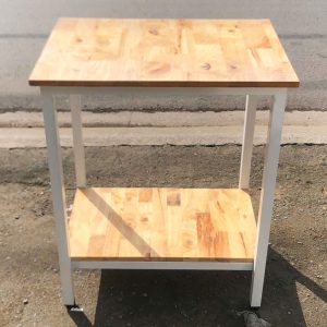 Kệ Gỗ 2 Tầng Chân Sắt 64cm Cũ