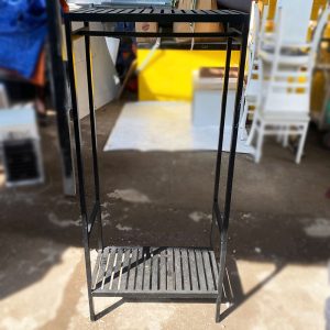 Kệ Treo Đồ Bằng Sắt Màu Đen 60cm Cũ